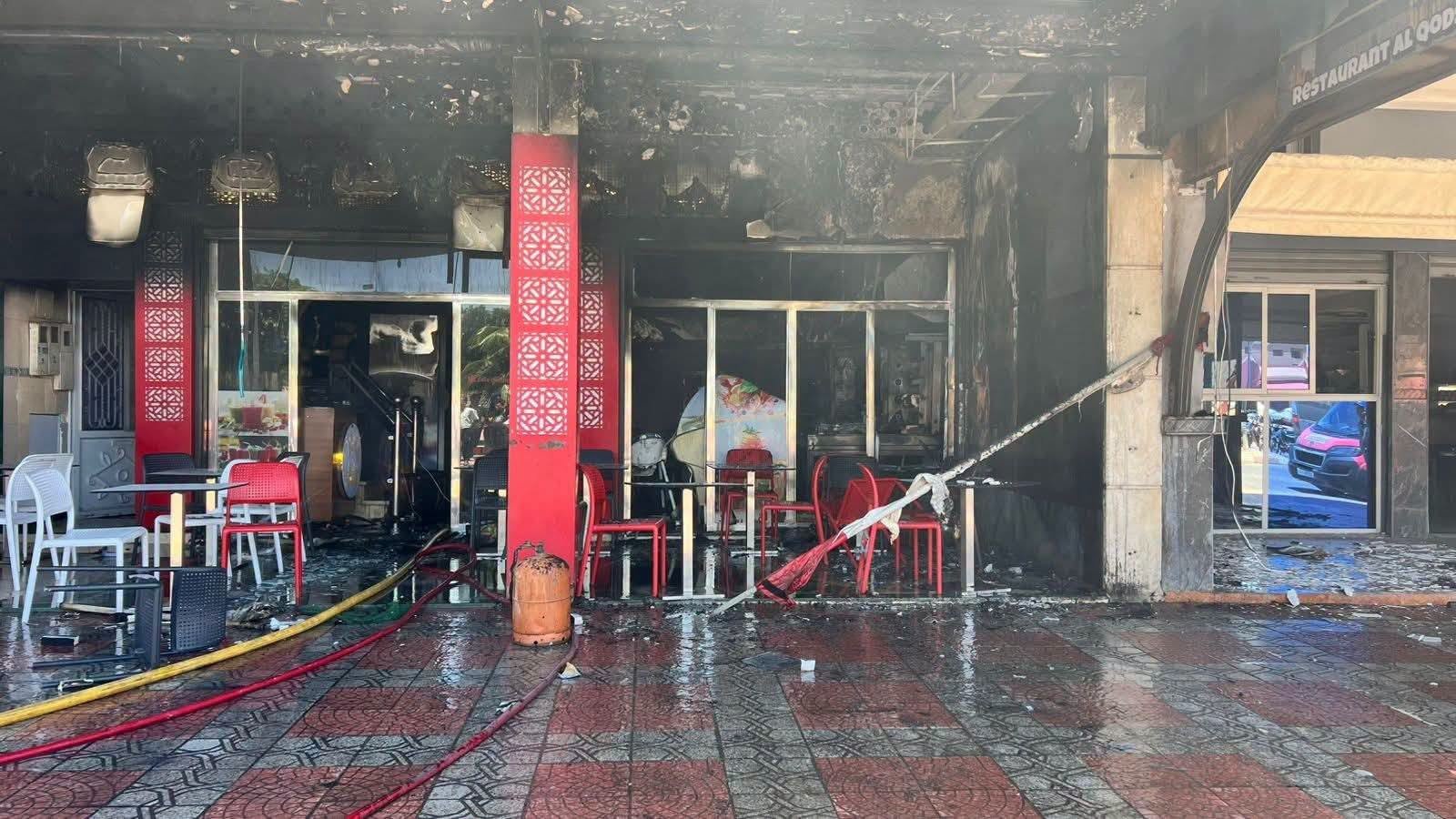 إصابة امرأة باختناق إثر حريق بمطعم في ابن جرير