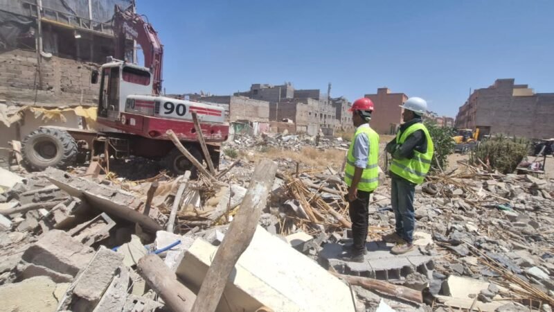هدم 38 بناية عشوائية بمراكش