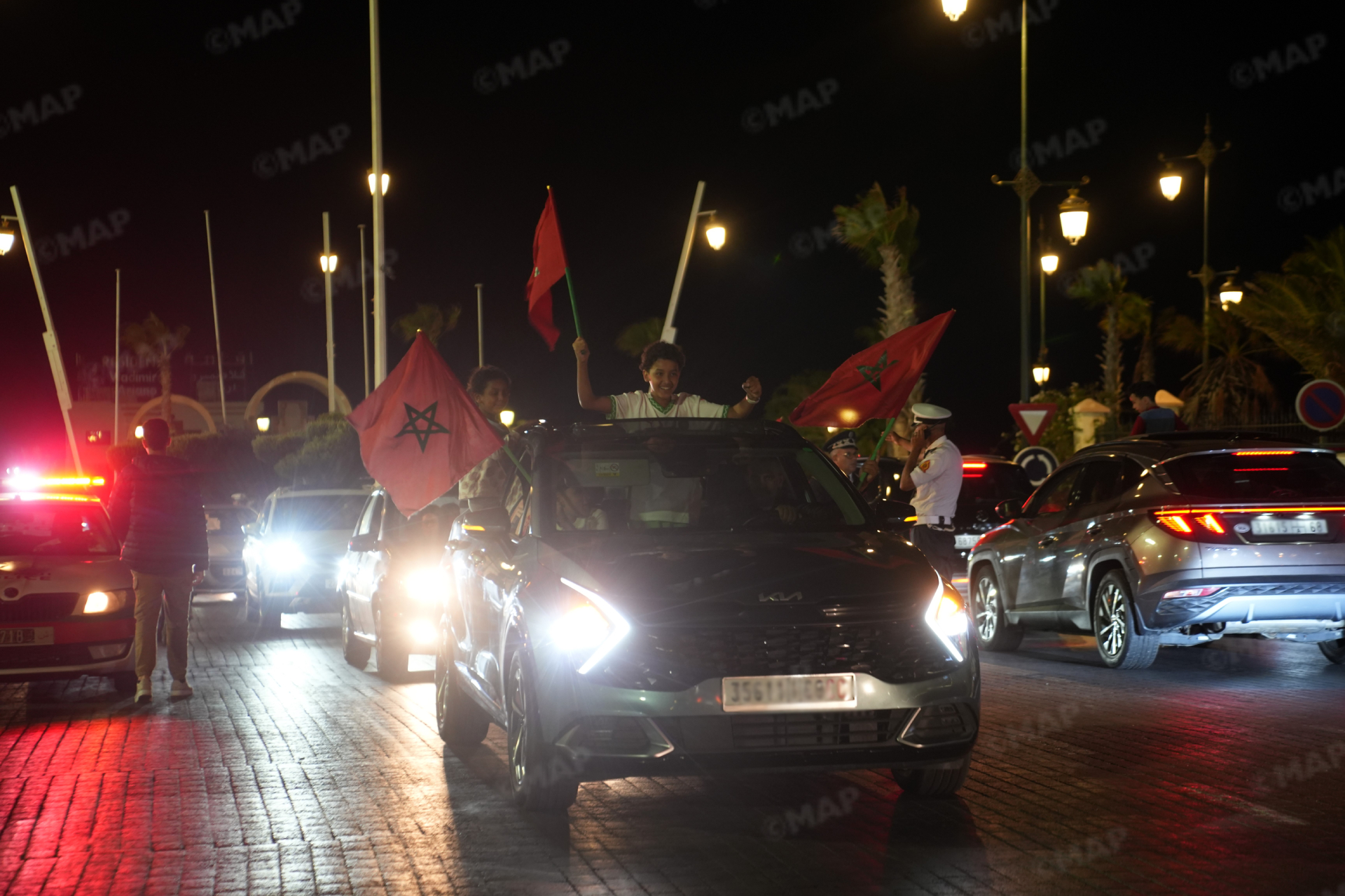 أجواء احتفالية بالأقاليم الجنوبية عقب فوز المغرب على هايتي