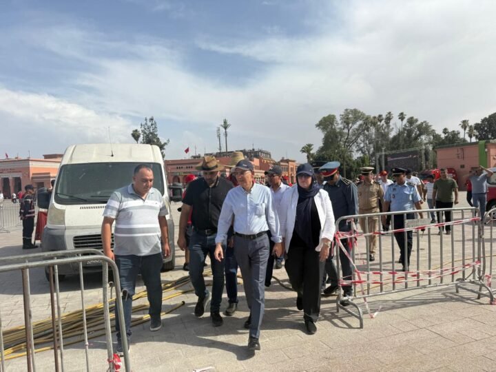 الوالي يتفقّد منطقة المشجعين بمراكش