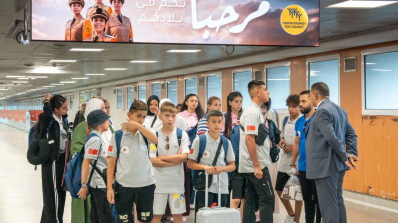 أطفال مقدسيون يشاركون في المخيم الصيفي بالدار البيضاء