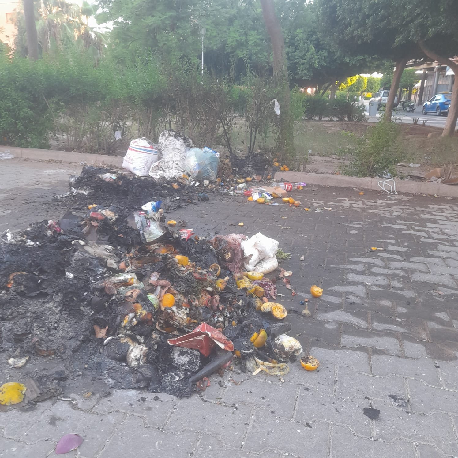 الأمن يحقق في احتراق حاويات أزبال بقلعة السراغنة