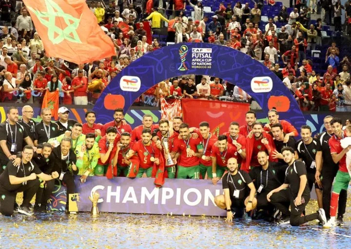 المنتخب المغربي للفوتسال بطلا لإفريقيا للمرة الرابعة تواليا