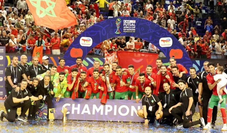 المنتخب المغربي للفوتسال بطلا لإفريقيا للمرة الرابعة تواليا