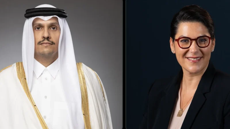 رئيس وزراء قطر يهنئ المنصوري