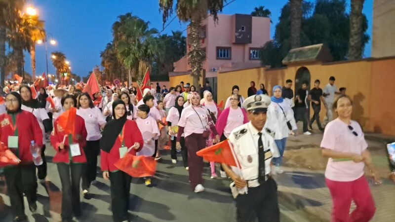 مسيرة تخلّد عيد الوحدة بقلعة السراغنة
