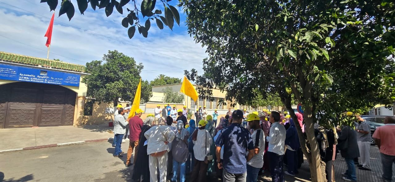الكنفدراليون يحتجون على تدبير الدخول المدرسي بالمحمدية