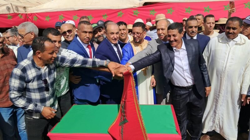 عامل قلعة السراغنة يطلق إعادة تهيئة طريق سيدي الحطاب-أولاد الشرقي
